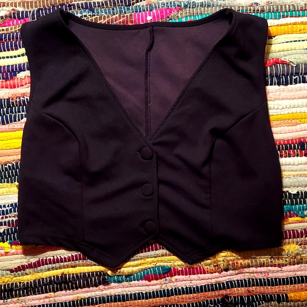 Black Suit Vest